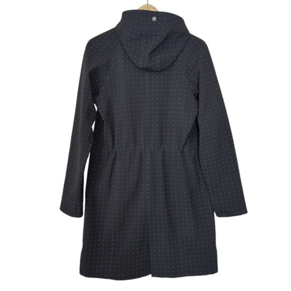 Lululemon Apres Black White Polka Dot Rain Jacket Hood SZ 6 - Picture 2 of 16